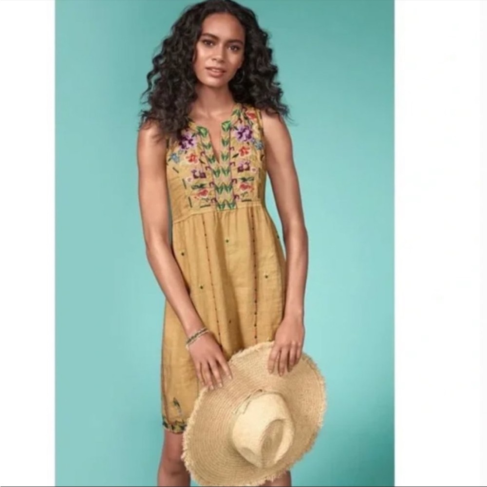 Johnny Was LA Maiorca Tank Dress Embroidered
